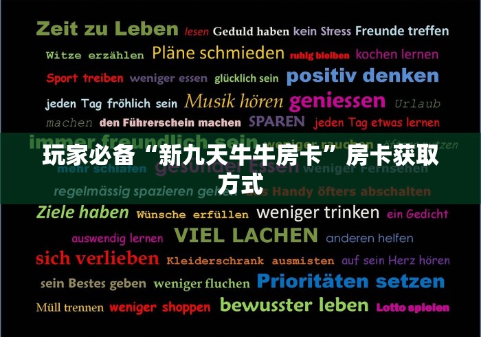玩家必备“新九天牛牛房卡”房卡获取方式